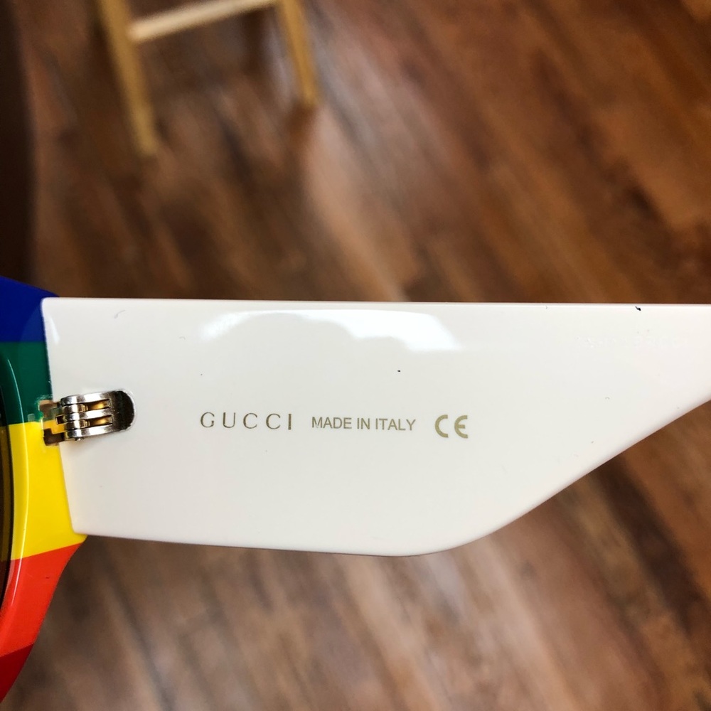 AUTH Gucci Multicolor Rainbow Style Sunglasses - Picture 6 of 6